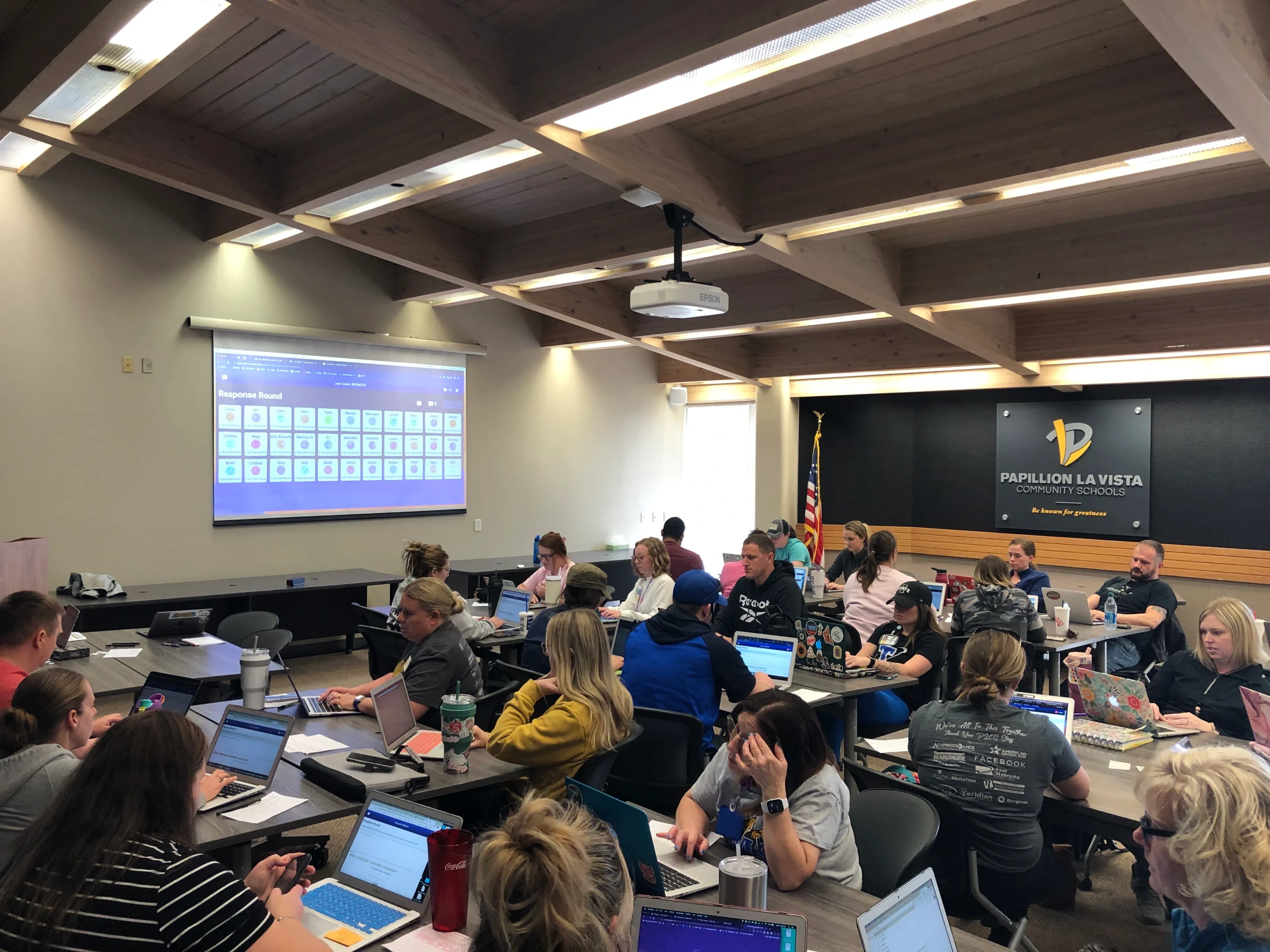 Papillion-Vista (NE) staff take part in a Short Answer workshop