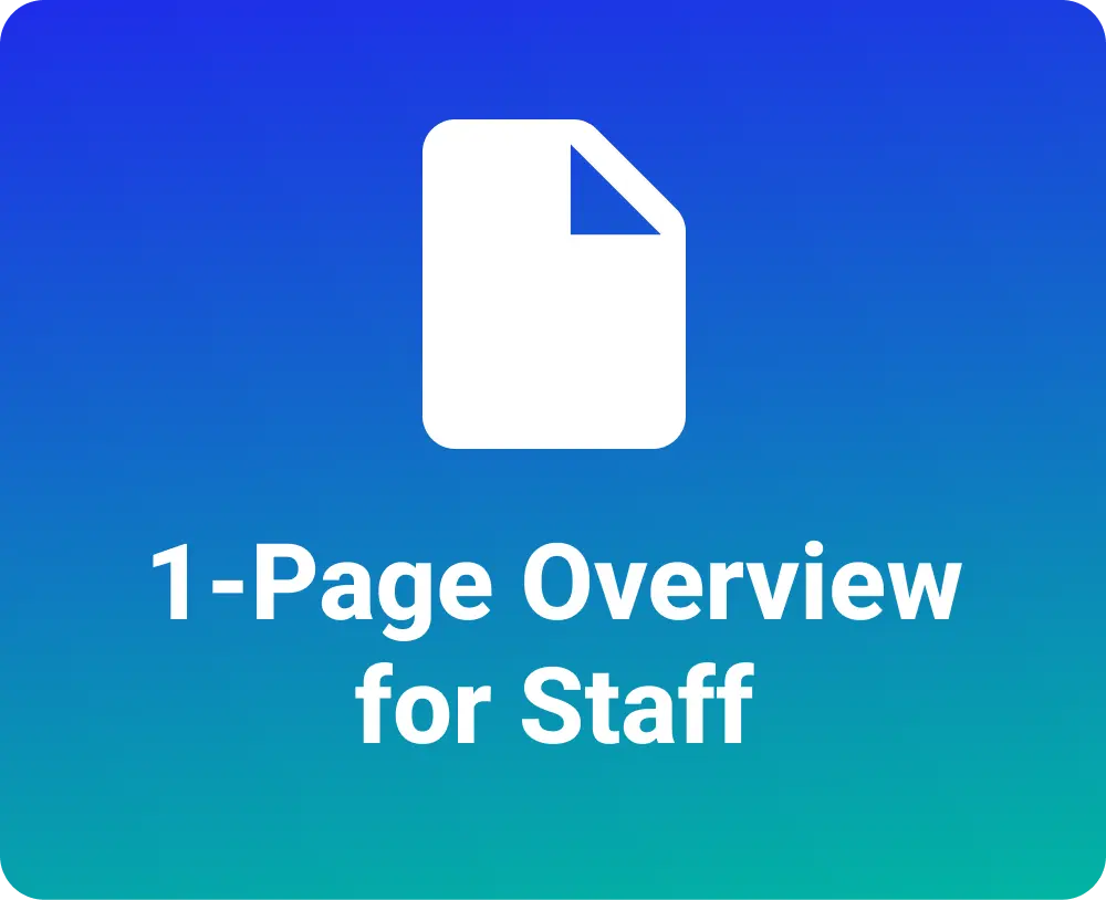 1-Page Overview for Staff